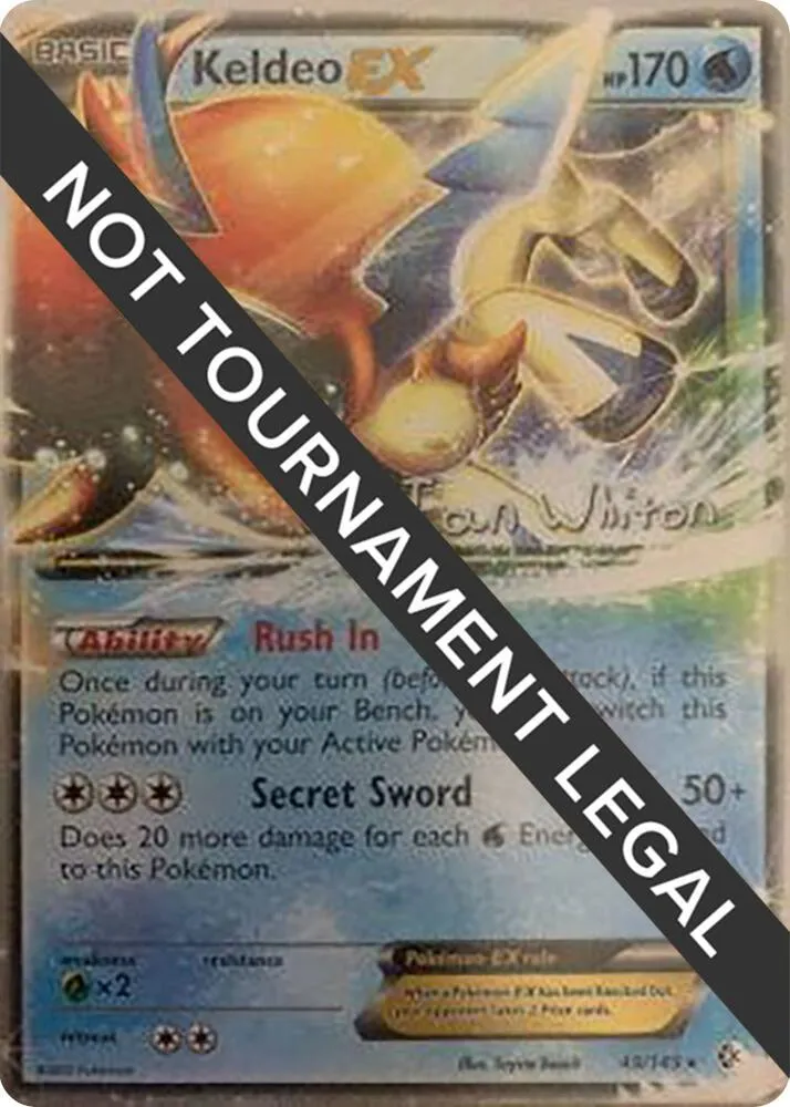 keldeo ex pokemon card value 027/086 SV11w  Hikaru this attack does 90 more damage. Keldeo EX [1st Edition] #61